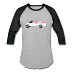 Baseball T-Shirt - Free Taco Van - heather gray/black