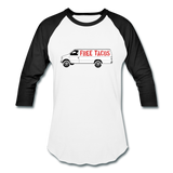 Baseball T-Shirt - Free Taco Van - white/black