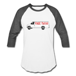 Baseball T-Shirt - Free Taco Van - white/charcoal