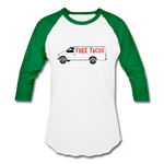 Baseball T-Shirt - Free Taco Van - white/kelly green