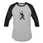 Baseball T-Shirt - Bust A Gnat - heather gray/black