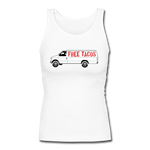 Women's Fitted Tank - Free Taco Van - white