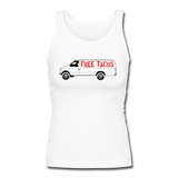 Women's Fitted Tank - Free Taco Van - white