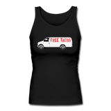 Women's Fitted Tank - Free Taco Van - black