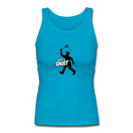 Women's Fitted Tank - Bust A Gnat - turquoise