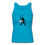 Women's Fitted Tank - Bust A Gnat - turquoise