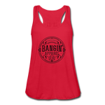 Women's Flowy Tank Top - Bangin' Apparel Co. Logo (Black) - red