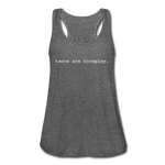 Women's Flowy Tank Top - Tacos Are Foreplay (White) - deep heather