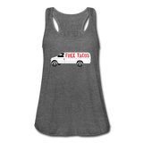 Women's Flowy Tank Top - Free Taco Van - deep heather