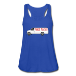 Women's Flowy Tank Top - Free Taco Van - royal blue