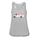 Women's Flowy Tank Top - Free Taco Van - heather gray