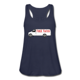 Women's Flowy Tank Top - Free Taco Van - navy