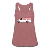 Women's Flowy Tank Top - Free Taco Van - mauve