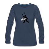 Women's Long Sleeve T-Shirt -  Bust A Gnat - navy