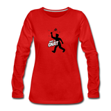 Women's Long Sleeve T-Shirt -  Bust A Gnat - red