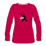 Women's Long Sleeve T-Shirt -  Bust A Gnat - dark pink