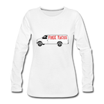 Women's Long Sleeve T-Shirt - Free Taco Van - white