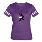 Women's Vintage T-Shirt - Bust A Gnat - vintage purple/white