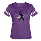 Women's Vintage T-Shirt - Bust A Gnat - vintage purple/white