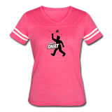 Women's Vintage T-Shirt - Bust A Gnat - vintage pink/white