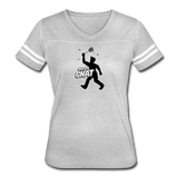 Women's Vintage T-Shirt - Bust A Gnat - heather gray/white