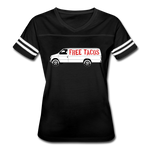 Women's Vintage T-Shirt - Free Taco Van - black/white