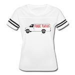 Women's Vintage T-Shirt - Free Taco Van - white/black