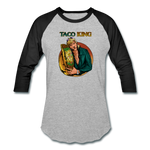 Baseball T-Shirt - Taco King - heather gray/black