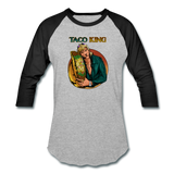 Baseball T-Shirt - Taco King - heather gray/black