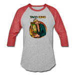 Baseball T-Shirt - Taco King - heather gray/red