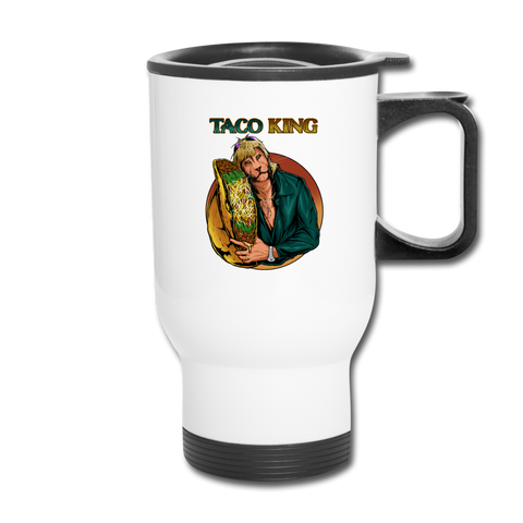 Travel Mug - Taco King - white