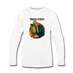 Men's Premium Long Sleeve T-Shirt - Taco King - white