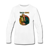 Men's Premium Long Sleeve T-Shirt - Taco King - white