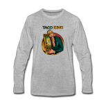 Men's Premium Long Sleeve T-Shirt - Taco King - heather gray