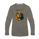 Men's Premium Long Sleeve T-Shirt - Taco King - asphalt gray