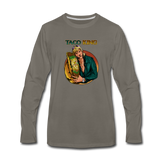 Men's Premium Long Sleeve T-Shirt - Taco King - asphalt gray