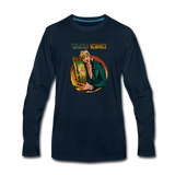 Men's Premium Long Sleeve T-Shirt - Taco King - deep navy