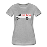 Women’s T-Shirt - Free Taco Van - heather gray