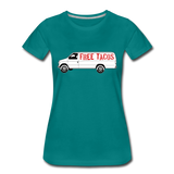 Women’s T-Shirt - Free Taco Van - teal