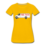 Women’s T-Shirt - Free Taco Van - sun yellow