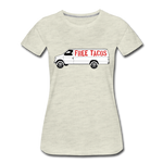 Women’s T-Shirt - Free Taco Van - heather oatmeal