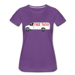 Women’s T-Shirt - Free Taco Van - purple