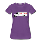 Women’s T-Shirt - Free Taco Van - purple