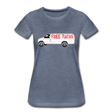 Women’s T-Shirt - Free Taco Van - heather blue