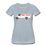 Women’s T-Shirt - Free Taco Van - heather ice blue