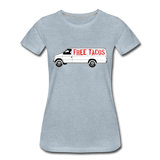 Women’s T-Shirt - Free Taco Van - heather ice blue