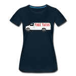 Women’s T-Shirt - Free Taco Van - deep navy