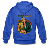 Men's Heavy Blend Zip Hoodie - Taco King - royal blue