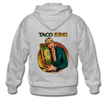 Men's Heavy Blend Zip Hoodie - Taco King - heather gray