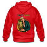 Men's Heavy Blend Zip Hoodie - Taco King - red